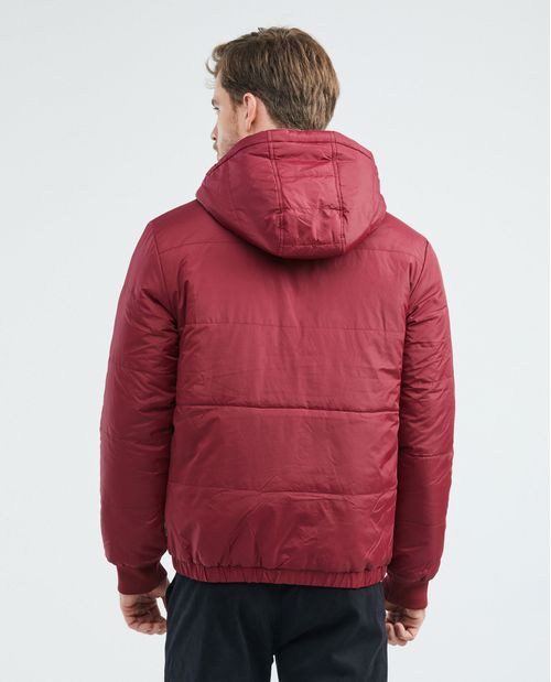 Chaqueta de Hombre, Acolchada con Capucha - Doble Faz