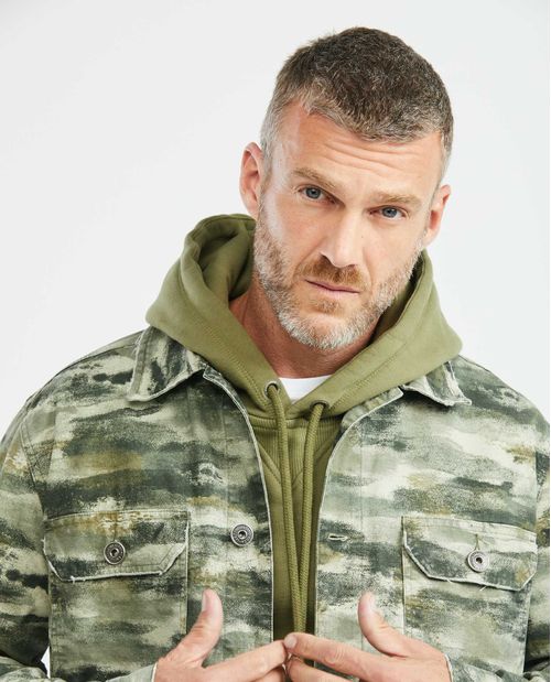 Chaqueta de Hombre, Tipo Trucker - Print Camuflado