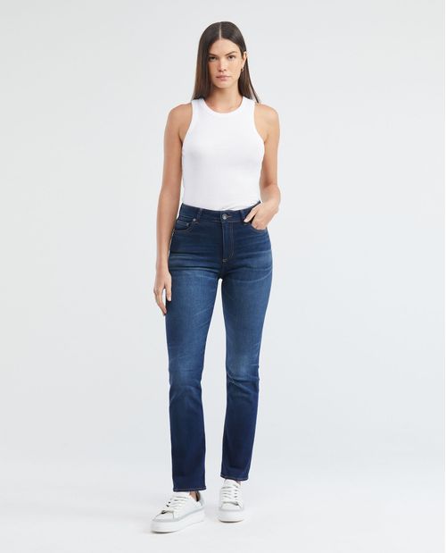 Jean de Mujer Super High Rise, High Cosmo, Boot Cut - Azul Ultra Oscuro Vintage