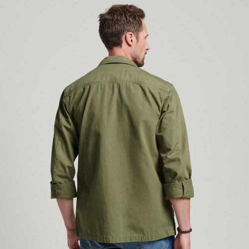 Camisa Manga Larga Para Hombre Vintage Combat Superdry