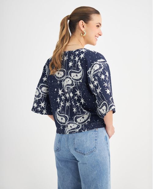 Camisa estampada para mujer