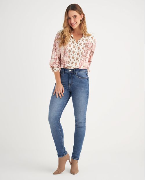 Jean skinny tono medio para mujer