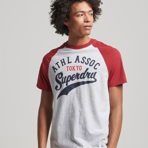 Camiseta Para Hombre Vintage Home Run Raglan Superdry