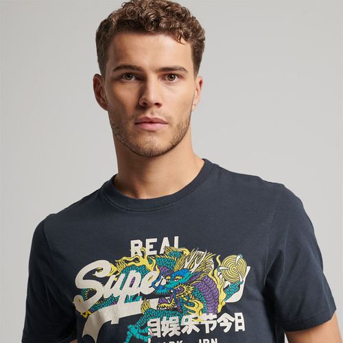 Camiseta Para Hombre Vintage Vl Narrative Tee Superdry