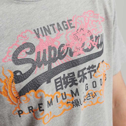 Camiseta Para Hombre Vintage Vl Narrative Tee Superdry