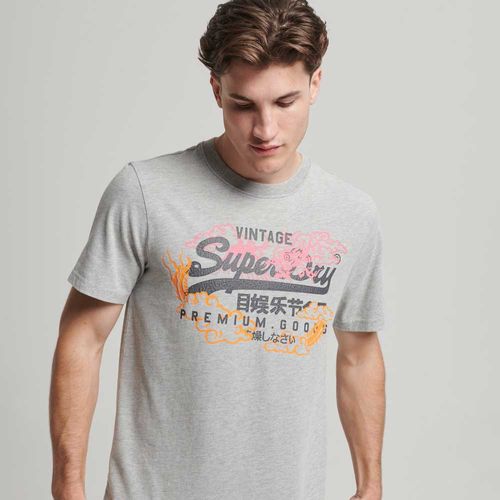 Camiseta Para Hombre Vintage Vl Narrative Tee Superdry