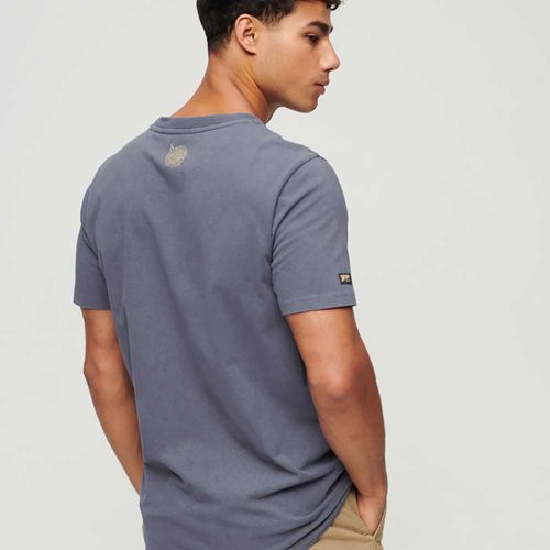 Camiseta Para Hombre Metallic Workwear Graphic Superdry
