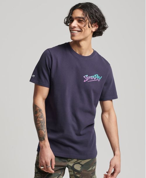 Camiseta Para Hombre Vintage Cali Tee Superdry