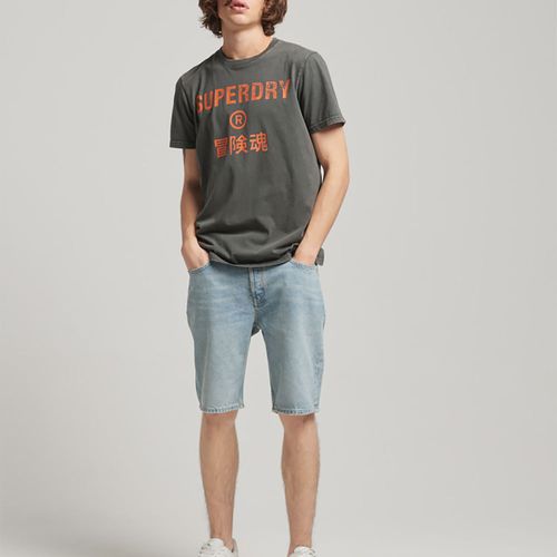 Camiseta Para Hombre Vintage Corp Logo Superdry