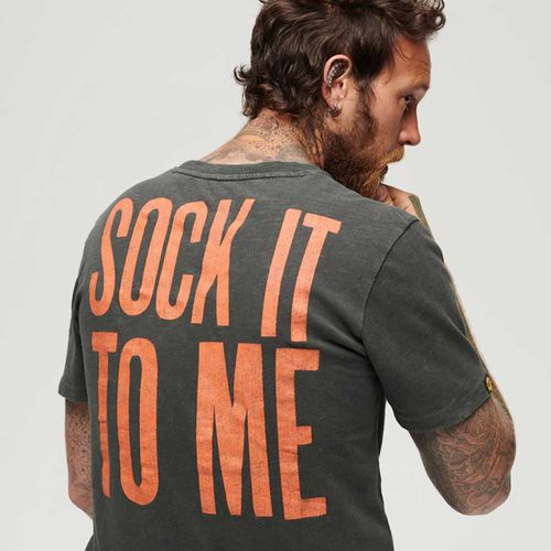 Camiseta Para Hombre 70'S Lo-Fi Graphic Band Tee Superdry