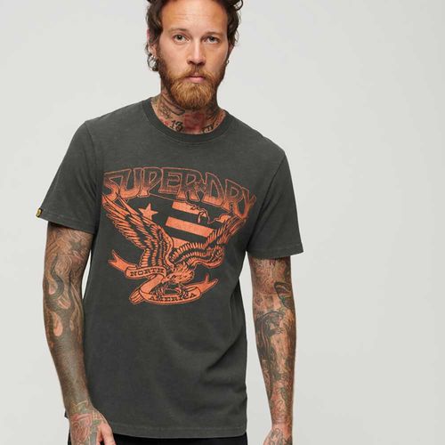 Camiseta Para Hombre 70'S Lo-Fi Graphic Band Tee Superdry