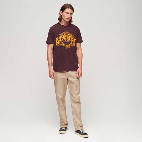 Camiseta Para Hombre 70'S Lo-Fi Graphic Band Tee Superdry