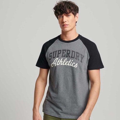 Camiseta Para Hombre Vintage Gym Raglan Superdry