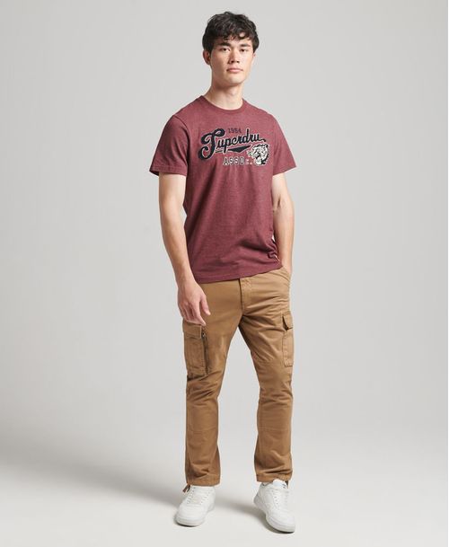 Camiseta Manga Corta Para Hombre Vintage Script Style Coll Superdry