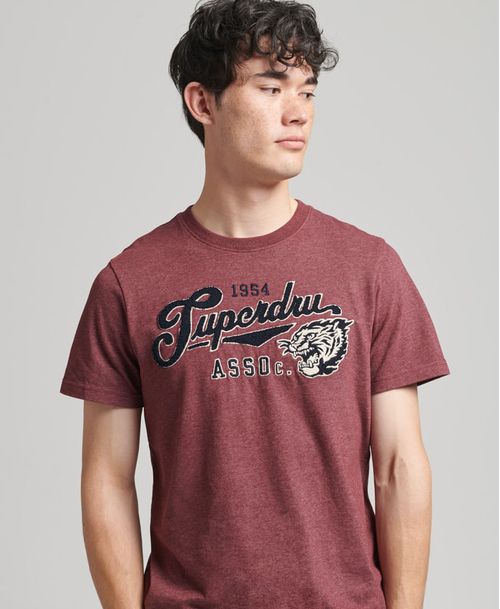 Camiseta Manga Corta Para Hombre Vintage Script Style Coll Superdry