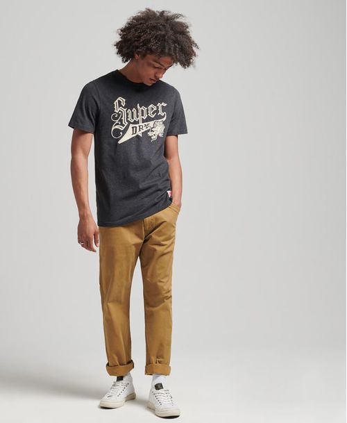 Camiseta Manga Corta Para Hombre Vintage Script Style Coll Superdry