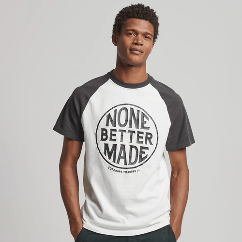 Camiseta Para Hombre Vintage Americana Baseball Tee Superdry