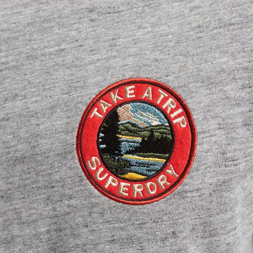 Camiseta Manga Corta Para Hombre Vintage Travel Superdry