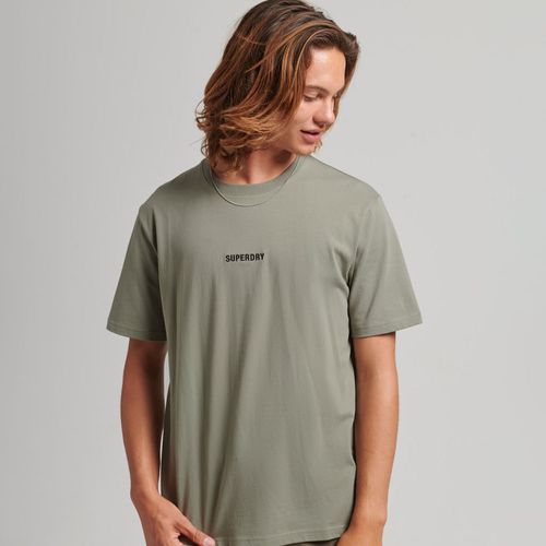 Camiseta Manga Corta Para Hombre Code Micro Logo Superdry