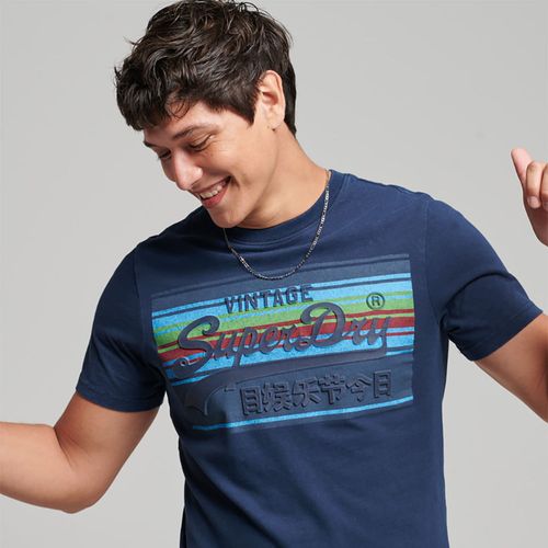 Camiseta Manga Corta Para Hombre Vintage Cali Tee Superdry