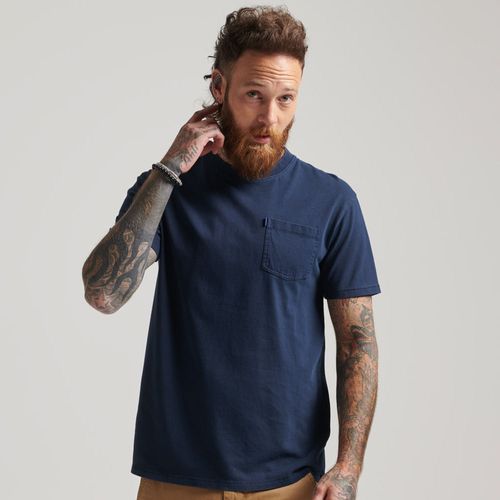 Camiseta Manga Corta Para Hombre Vintage Workwear Pocket Superdry