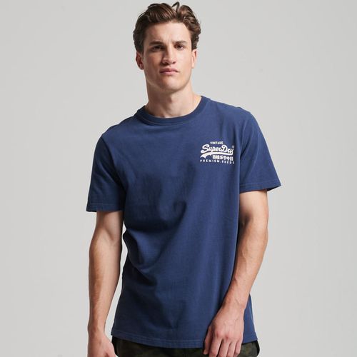 Camiseta Manga Corta Para Hombre Vintage Logo Heritage Superdry