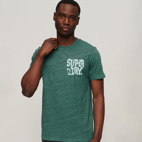 Camiseta Para Hombre Vintage Travel Sticker Tee Mw Superdry