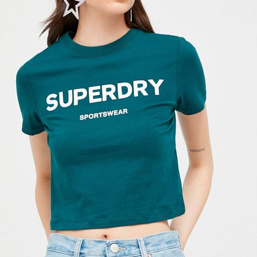 Camiseta Manga Corta Para Mujer Code Graphic Tiny Tee Superdry