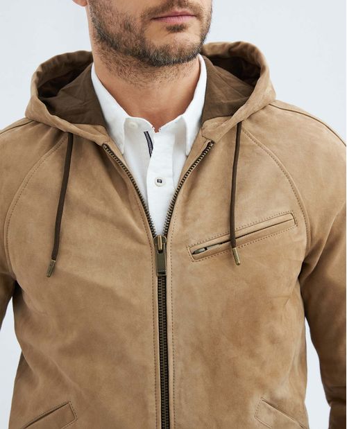 Chaqueta de hombre en cuero