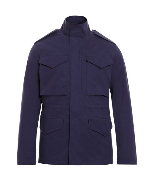 Chaqueta de Hombre, Tipo Parka Militar - Algodón + Elastano