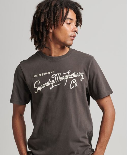Camiseta Manga Corta Para Hombre Vintage Styled & Made Superdry
