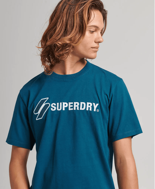 Camiseta Manga Corta Para Hombre Code Sl Applique Superdry