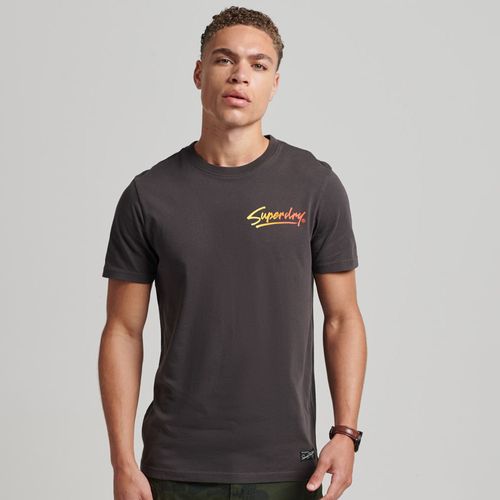 Camiseta Manga Corta Para Hombre Vintage Downtown Script Superdry