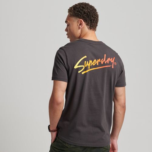 Camiseta Manga Corta Para Hombre Vintage Downtown Script Superdry