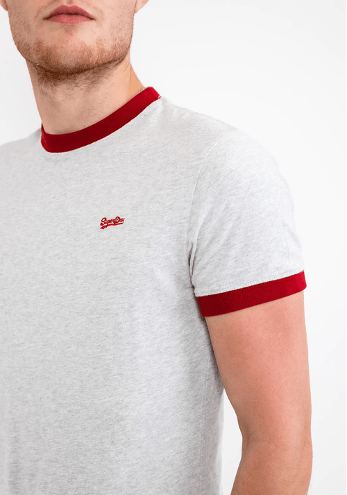 Camiseta Manga Corta Para Hombre Vintage Ringer Superdry