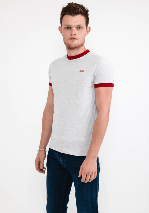Camiseta Manga Corta Para Hombre Vintage Ringer Superdry