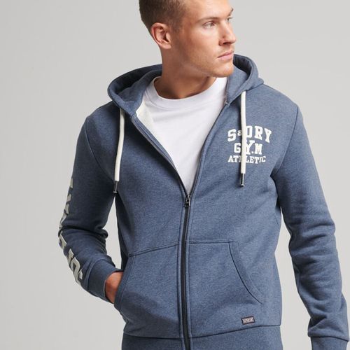 Buzo Abierto Para Hombre Vintage Gym Athletic Ziphood Superdry