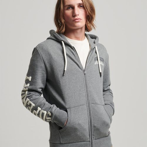 Buzo Abierto Para Hombre Vintage Gym Athletic Ziphood Superdry