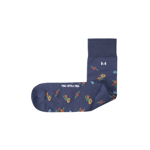 Medias flores extrafina azul MH Socks