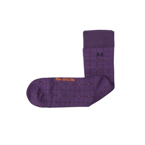 Medias mosaico extrafina purpura MH Socks