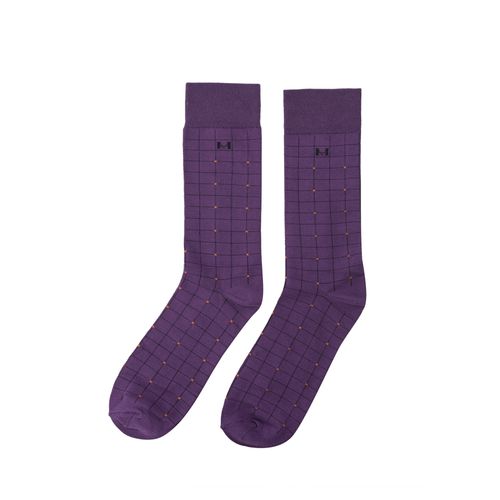 Medias mosaico extrafina purpura MH Socks
