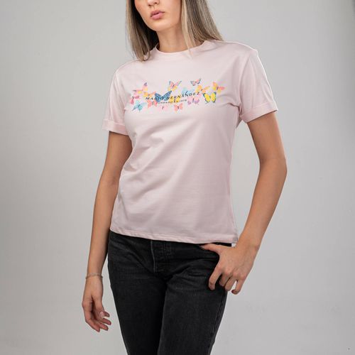 Camiseta farfalla rosado Tierra Arriba
