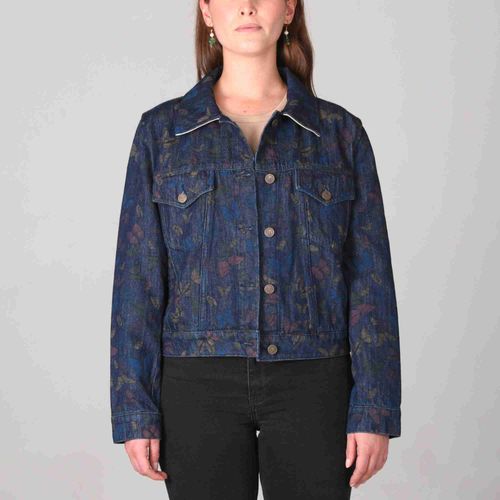 Chaqueta trucker alas jaspeado Monteazul