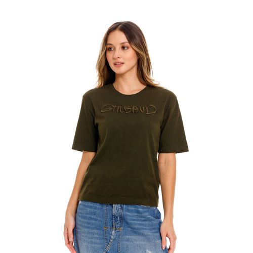 Camiseta Manga Corta Para Mujer Girbaud