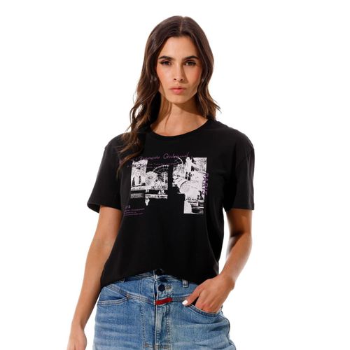 Camiseta Manga Corta Para Mujer Le-Marithé Girbaud