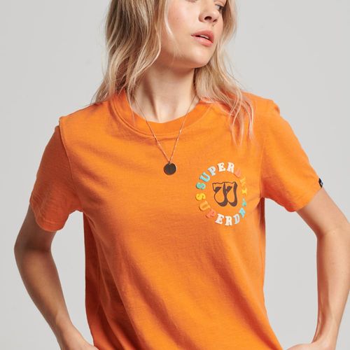 Camiseta Manga Corta Para Mujer Vintage Rainbow Tee Superdry