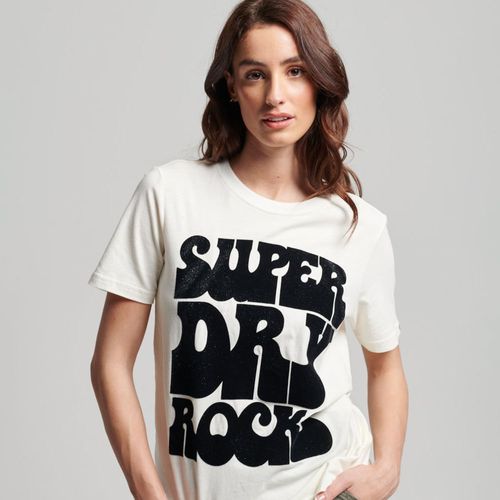 Camiseta Para Mujer 70'S Retro Rock Superdry