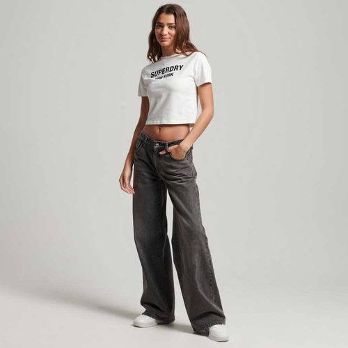 Camiseta Para Mujer Sport Luxe Graphic Fitted Superdry