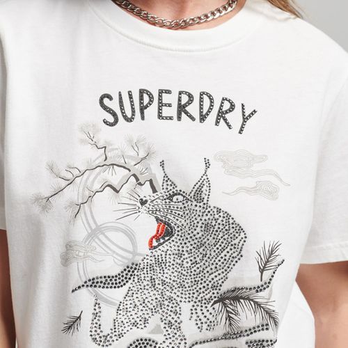 Camiseta Manga Corta Para Mujer Vintage Suka Graphic Superdry