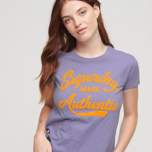 Camiseta Manga Corta Graphic Para Mujer Archive Neon Superdry